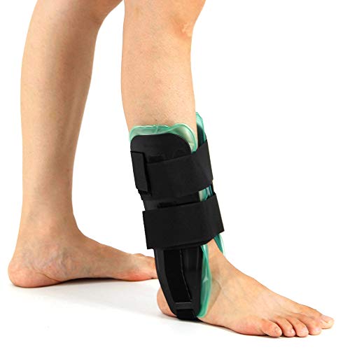 Tornozelo, Romacci Suporte estabilizador de tala ajustável para tornozelo Air Gel para tornozelo est