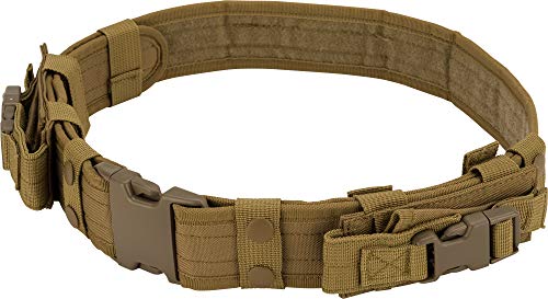 Evike Matrix High-Strength Nylon Tactical Airsoft Pistol Belt (Color: Tan w/Mag Pouches)