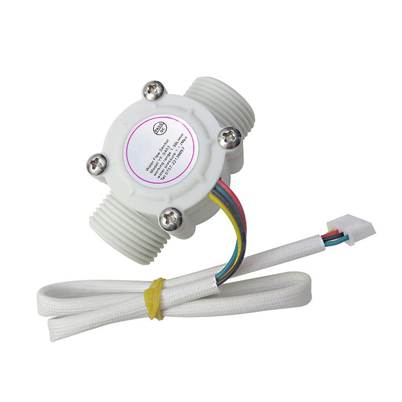 THE WHITE SHOP G3/4" Water Flow Hall Sensor Switch Flow Meter Flowmeter Counter 1-60L/min