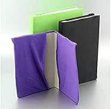 buchumschlag selber machen anleitung Fle x ible Buchumschlag 4 St. sortiert schwarz, lila und grün Größe 14,5 x 20cm gefalten