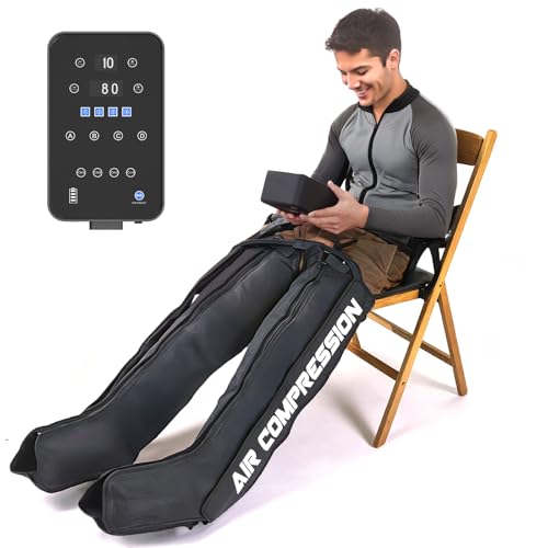 Masseur de compression des jambes rechargeable à pression dynamique réglable