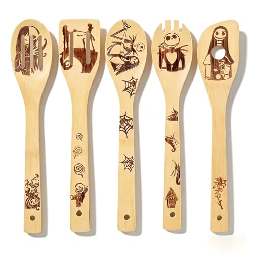 Dacestar Nightmare Geschenke Für Männer Deko Schnitzen Kochlöffel Set 5 – Ansicht 1