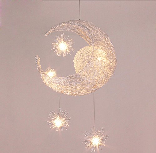 Preisvergleich Produktbild GRFH Moderne personalisierte Moon Star Kronleuchter Kinder Schlafzimmer Lustres hängende Decke Lampe home dekorative Fixture Lighting