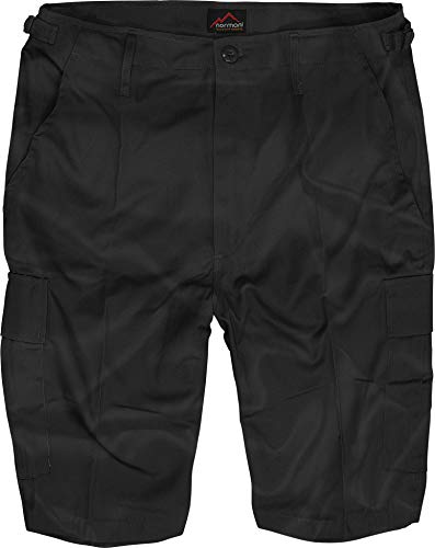 normani US Army Ranger Shorts BDU Cargo Kurze Hose Farbe Schwarz Größe...