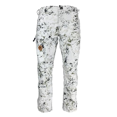 Full mundur vinter camo jaktbyxor, vandringsbyxor, utomhusbyxor, vindtäta byxor, vattentäta regnbyxor, ventilerande funktionella byxor för män, Vinter camo, 52