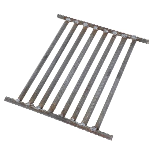 HEMOTON Griglia griglia Griglie per Barbecue in Ferro Griglia di Cottura per braciere Grata griglia di Cottura per Grill griglia per Tondo per Cemento Armato Grey