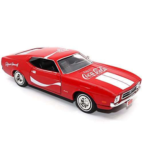 Modelo Ford Mustang Sportsroof 1:24 Coca-Cola Diecast miniatura 6