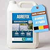 Agrefix – liant gravier extérieur 5 L – fixateur & stabilisateur de cailloux et paillis, écologique et non toxique
