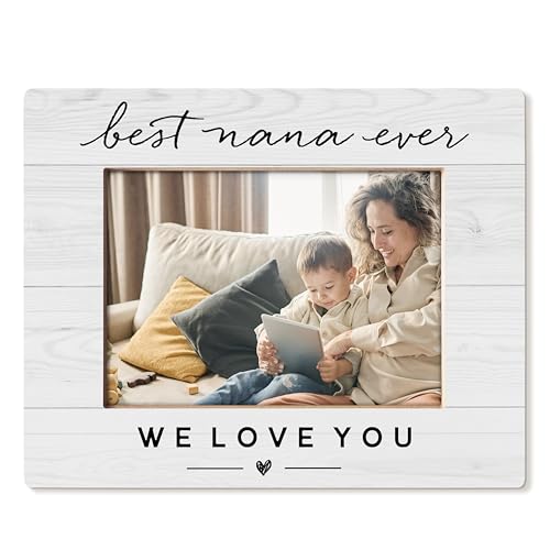 HUKINE Nana Gifts Picture Frame 5x7 Best Nana Grandma Ever Gifts for Birthday Christmas from Grandkids Grandma Grandmother Gift Picture Photo Frames for Tabletop Desk Decor