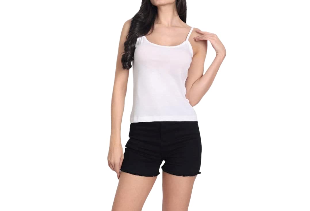 Women Cami Cotton Short Inner Summer Slip Underdress Lining Vest for Sheer Dress Sameez-image-31