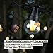 Brightech Ambience Pro Solar Powered Outdoor String Lights - 27 Ft Commercial Grade Waterproof Patio Lights with Edison Globes, Shatterproof LED String Lights for Patio - 12 Bulbs, 1W, Soft White