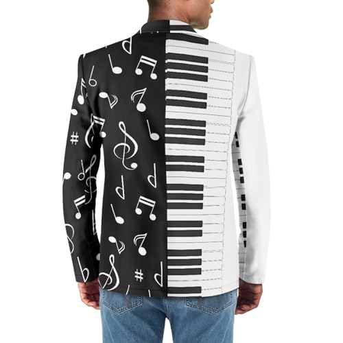 Blazer for Men Regular Slim Fit Suit Jacket Casual Sport Coats with Pockets One Button Formal Dress Size XS-5XL4