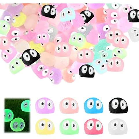 INBOLM 80PCS Mini Luminous Resin Ornaments Cover