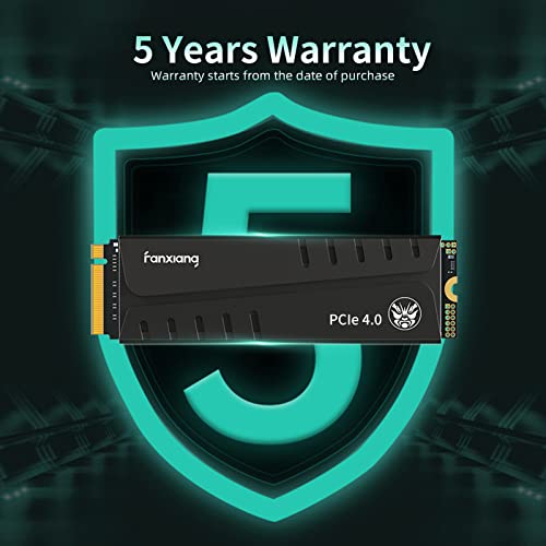 Fanxiang S770 2Tb Pcie 4.0 Nvme Ssd M.2 2280 Internal Solid State Drive, Configure Dram Cache, With Heatsink, Up To 7300Mb/S, Perfectly Compatible With Ps5 #TOP5