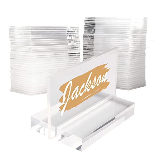 Homtone 100 segnaposto in acrilico trasparente per...