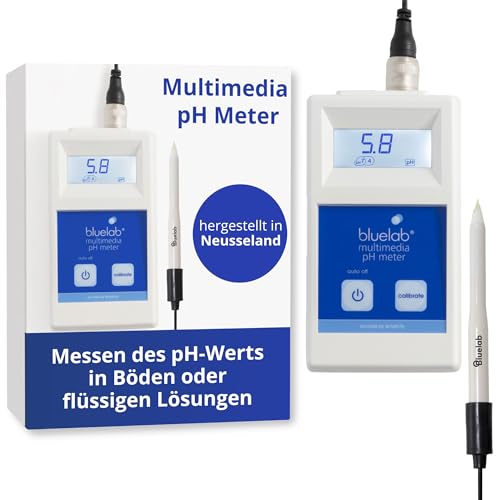Bluelab METMULTI Multimedia PH-Meter - Digitales Handmessgerät für hydroponische Nährstoffe und Boden PH-Meter zur Messung der PH-Werte in Nährstofflösungen und Boden