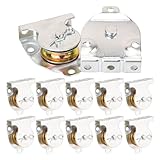 Biugaaufai 12 Pack Ceiling and Wall Mount Single Pulleys, Ceiling Mount Single Pulleys for 3/8 Cord and Rope, Heavy Duty Rope Single Pulleys for Industrial & Home Applications