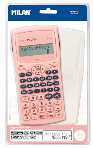 MILAN® Blister calculadora científica M240 Serie 1918, Rosa