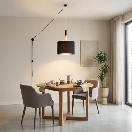 Lámpara de Techo de Lujo con Madera CLASS para Salón Grande 4
