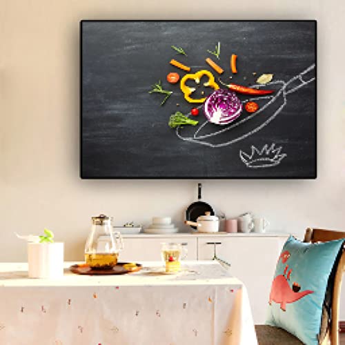 Toile herbes et épices pour une décoration murale de cuisine gourmande
