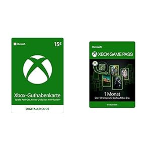 Xbox Live – 15 EUR Guthaben [Xbox Live Online Code] & Xbox Game Pass | 1 Monat Mitgliedschaft | Xbox Live Guthabenkarte