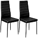 TecTake Lot de Chaise de Salle à Manger 41x45x98,5cm - diverses Couleurs et modèles au Choix - (2X Noir | No. 401838)