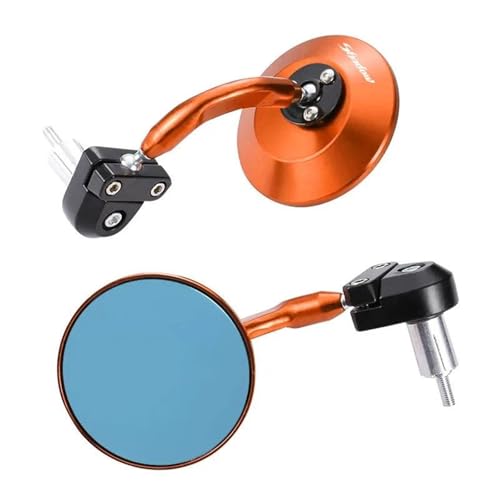 駐車ミラー に適合するホンダシャドウ750/1100 HPS/125/300用 CNCアルミ製ハンドルバーエンドマウント レトロバックミラー ワイドフィールドミラー