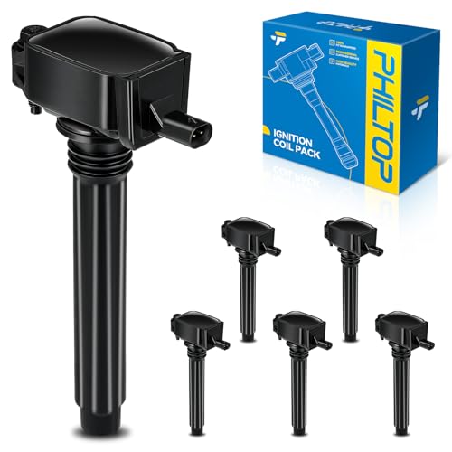 Image of PHILTOP 6 Pack Ignition Coil UF709 Fit for Grand Caravan Wrangler Cherokee