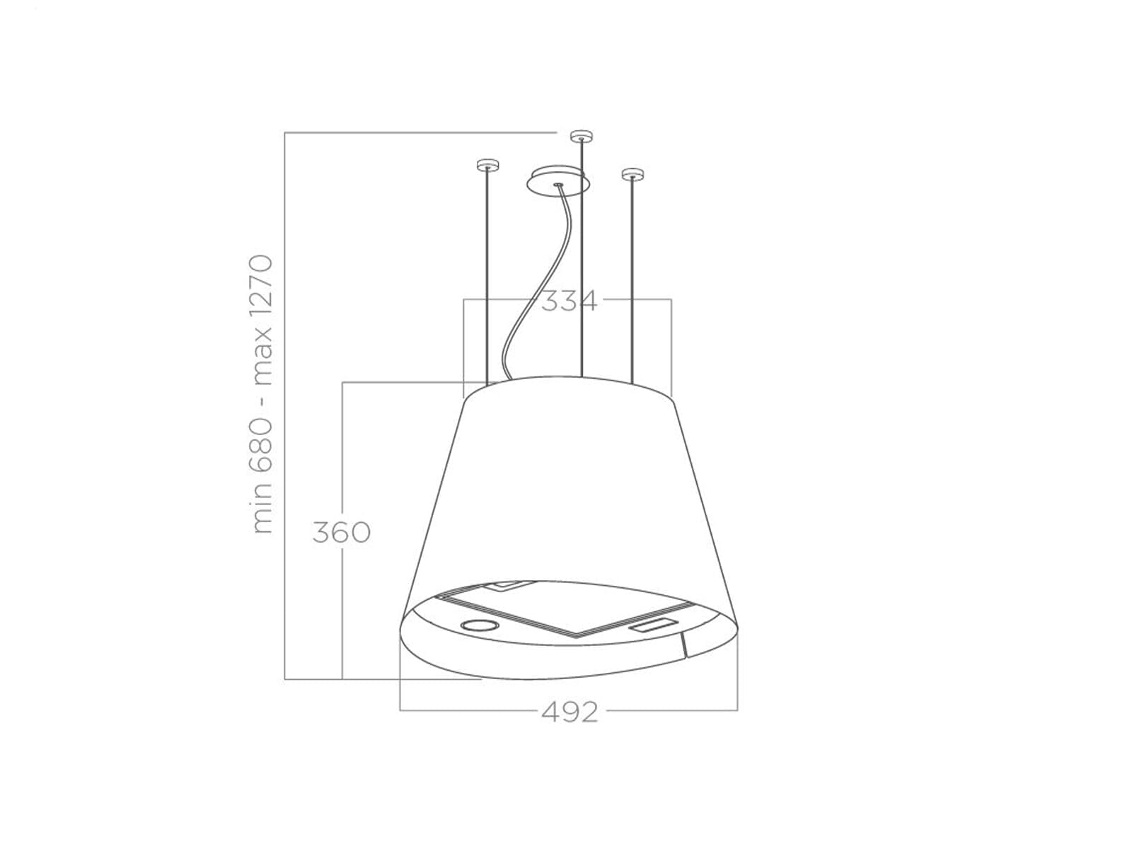 ELICA JUNO URBAN CAST IRON/F/50 PRF0147728B - Copertura da soffitto in ghisa