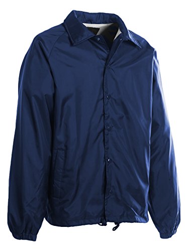First Class 100% Nylon Windbreaker (US, Alpha, X-Large, Regular, Regular, Navy Blue)