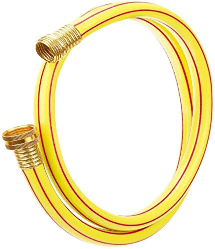 Solution4Patio 5/8 In. X 10 Ft. Yellow Garden Short Hose Male/Female Solid Brass Fittings For Hose Reel, Water Softener, Dehumidifier, Rv, 5 Years Warranty, G-H153A09-Us #TOP7