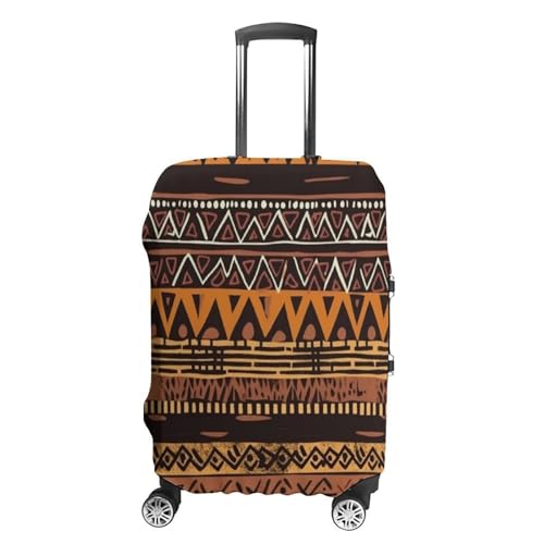 Travel Wheeled Suitcase Sleeve Dustproof Anti-scratch African Mud Cloth Tribal Luggage Case Protective Cover For 19-32 Inch Luggage