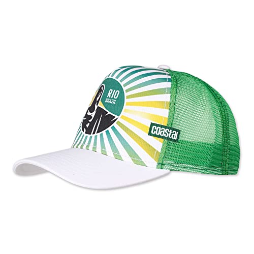 Coastal Trucker Cap Rio White Green, Size:OneSize