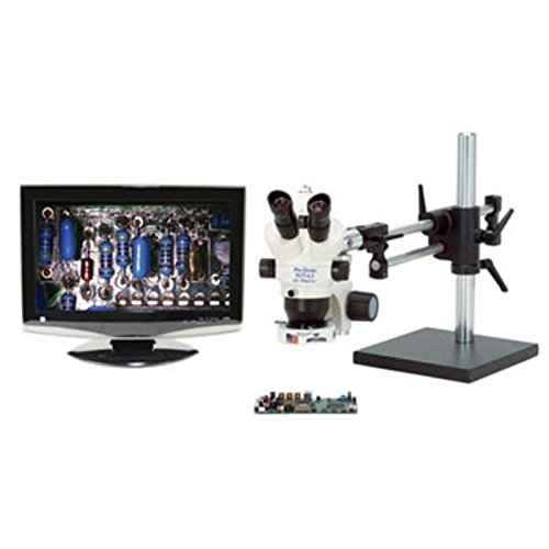 Pro-Zoom 6.5 Trinocular Video Inspection System with Dual Arm Base, No Light