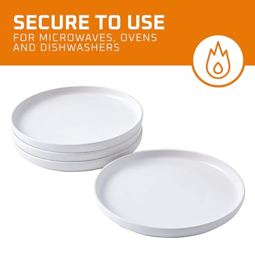 Bruntmor 8 Inch Ceramic Plate Set Of 4 thumb #4