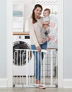 Regalo Easy Step 38.5-Inch Extra Wide Walk Thru Baby Gate, Includes 6-Inch Extension