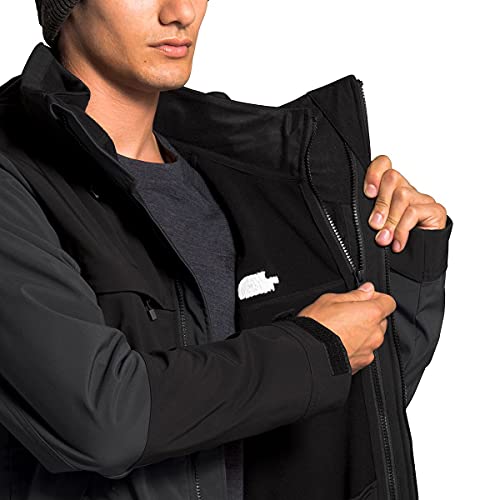 Jaqueta masculina The North Face Apex Storm Peak Triclimate com capuz e isolamento, Asphalt Grey/Tnf