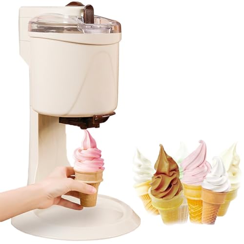 Soft Serve Eismaschine, Eismaschine, Joghurt-Eis und Sorbet-Gelatomakerschüssel passt für größere Standmixer, einfach zu verwendender elektrischer Leckerbissen