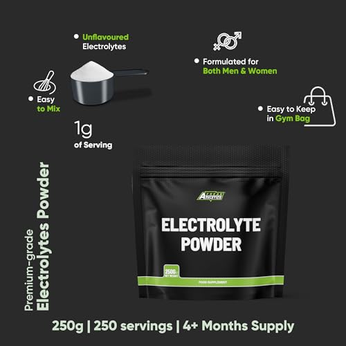 Electrolytes Powder (250g) Unflavoured Electrolyte Powder Suitable for Keto & Fasting - 7