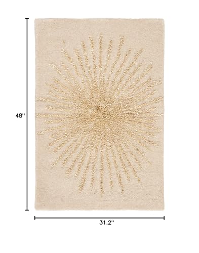 Tapete Decorativo Safavieh Soho 76x122 cm Beige miniatura 2