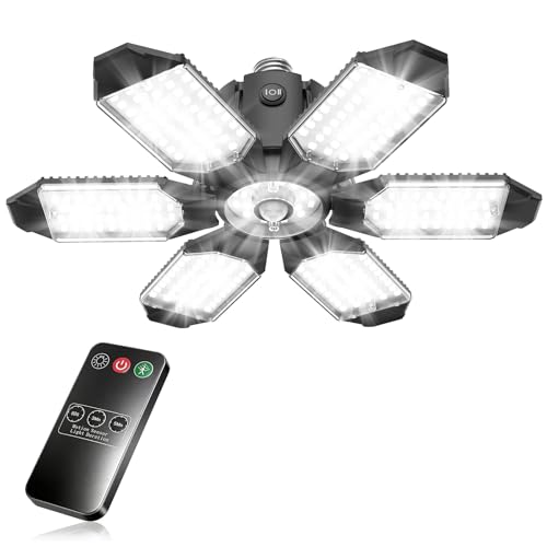 TANBABY Remote PIR Garage Light 1 Pack 6+1 Ceiling Light 30000LM 6500K