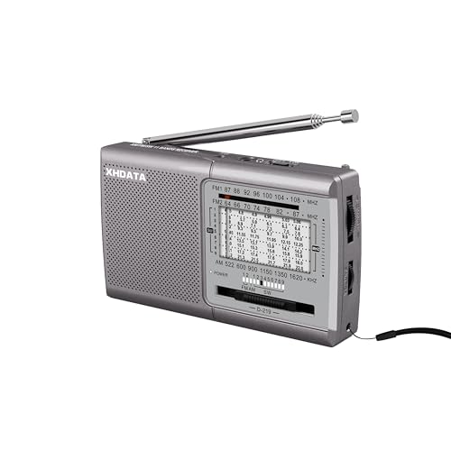 XHDATA D219 Radio Op Batterij AM FM SW Radio Voor Huishouden Outdoor Camping Hiking DraagbareRadio Zilve