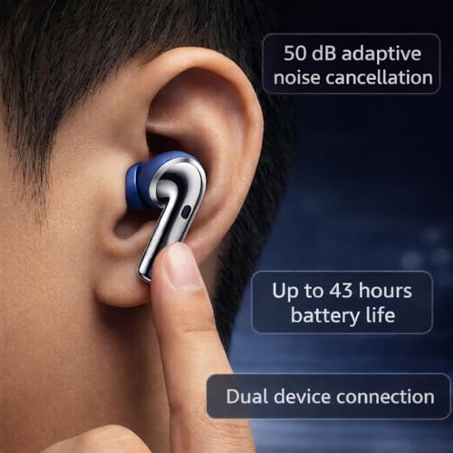 Image of Lynacz Original Buds Pro 3 Earbuds Compatible with Vivo, Oppo, iQOO, Oneplus with Good Sound Performance (Blue)