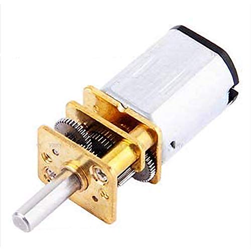 N20 DC3V 6V 12V 50-2000RPM Motor de engranajes Reductor de velocidad Motor DC Equipo de maquinaria industrial con caja de cambios de metal para cerradura electrónica de puerta de motor DIY Cover