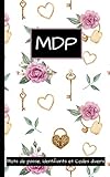  MdP: Carnet efficace pour vos Mots de passe, Identifiants et Codes divers!