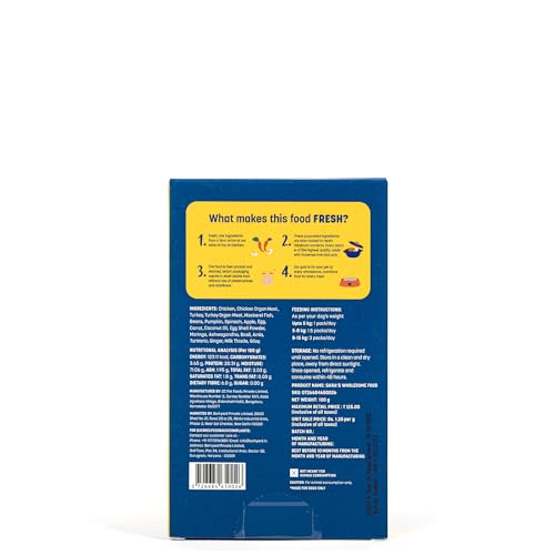 Image of Sara's Wholesome Food by HUFT Grain-Free Combo Dog Food - 2x100 gm | Human Grade Ingredients | Gluten Free | Balanced Meal | Suitable for Adults & Puppies, Complete Nutrition