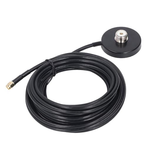 Magnetic Antennae Base, 5M RG58 Cable SMA Male to PL 259 SO 239 UHF Female Connector, Antennae Magnet Mount, for Car Radio