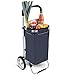 Produktbild Einkaufstrolley Serava in dunkelblau 45L mit Kühlfach - Großer Transport-Wagen Trolley klappbar mit großen Rädern bis 25kg belastbar