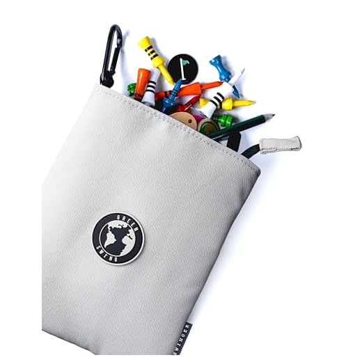 Golf Accessory Bag | Golf Tees & Valuables Pouch | On Course Accessories | Choice of Colours (Off-White)