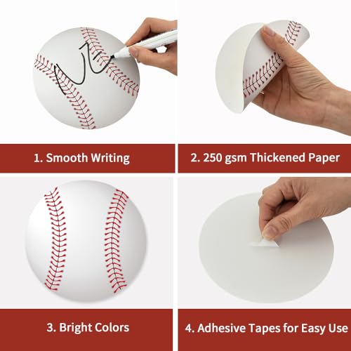 Image of Vuzvuv 60Pcs 6In Paper Sport Ball Cutouts Party Decor for Bulletin Board